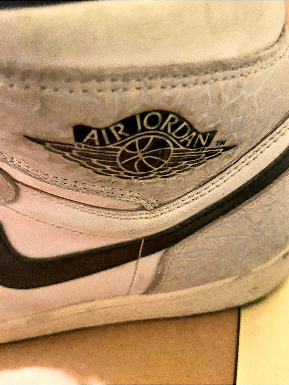 Nike Air Jordan 1 High Top Sneakers White & Black US 10